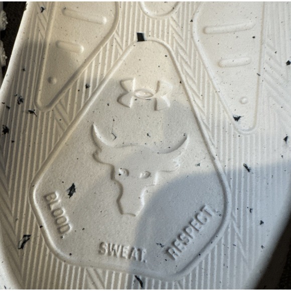 Under Armour Mens Project Rock Sideline Slides Blood Sweat Respect Flip Flops 13 - Picture 4 of 8